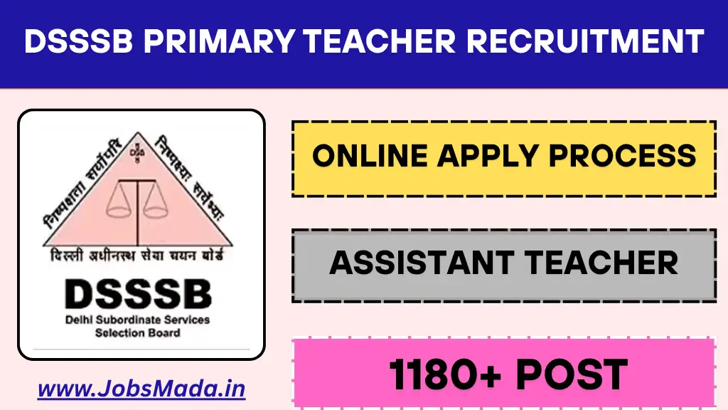 DSSSB Primary Teacher Recruitment