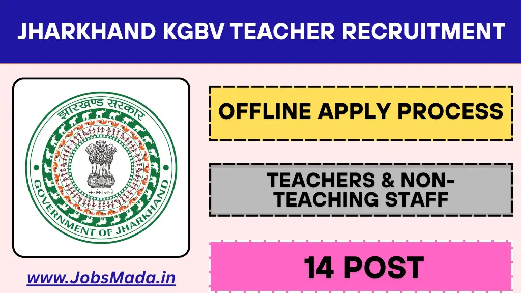 Jharkhand KGBV teacher Recruitment